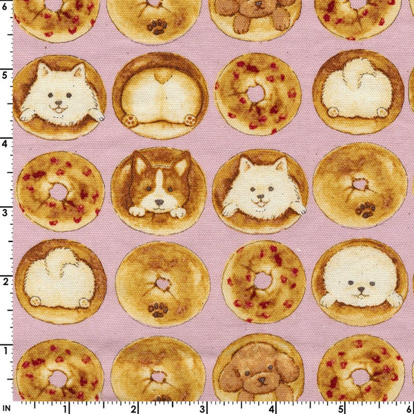 Animal Bread Dog Bagel Cotton Shirting Fabric - YPA-51010 2 B11