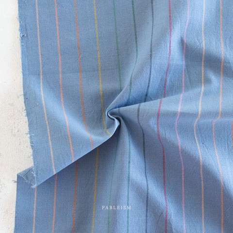 Lucky Loom Skinny Stripe Cotton Fabric -Luna