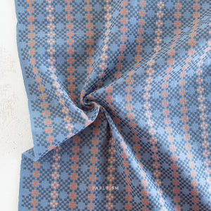Lucky Loom Mosaic Cotton Fabric - Blue