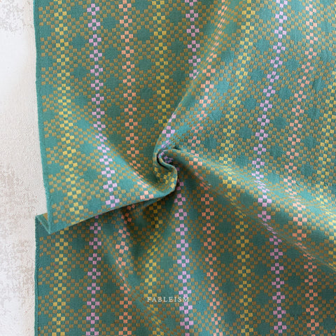 Lucky Loom Mosaic Cotton Fabric -Melon