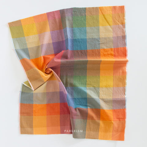 Lumiere Wide Happy Checkers Cotton Fabric  -Bold
