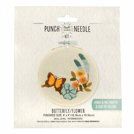 Butterfly Punch Needle Kit 4in