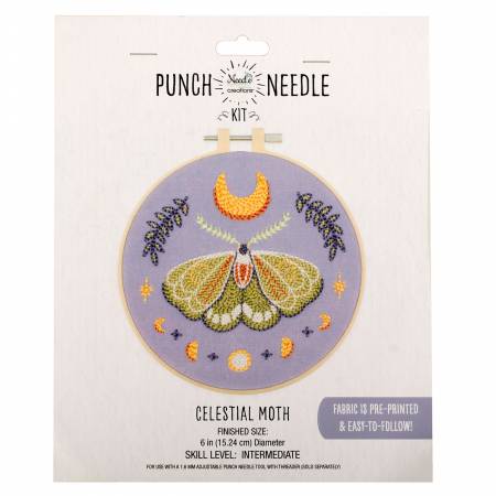 Celestial Moth Punch Needle Kit