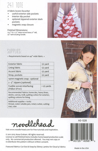 241 Tote Pattern