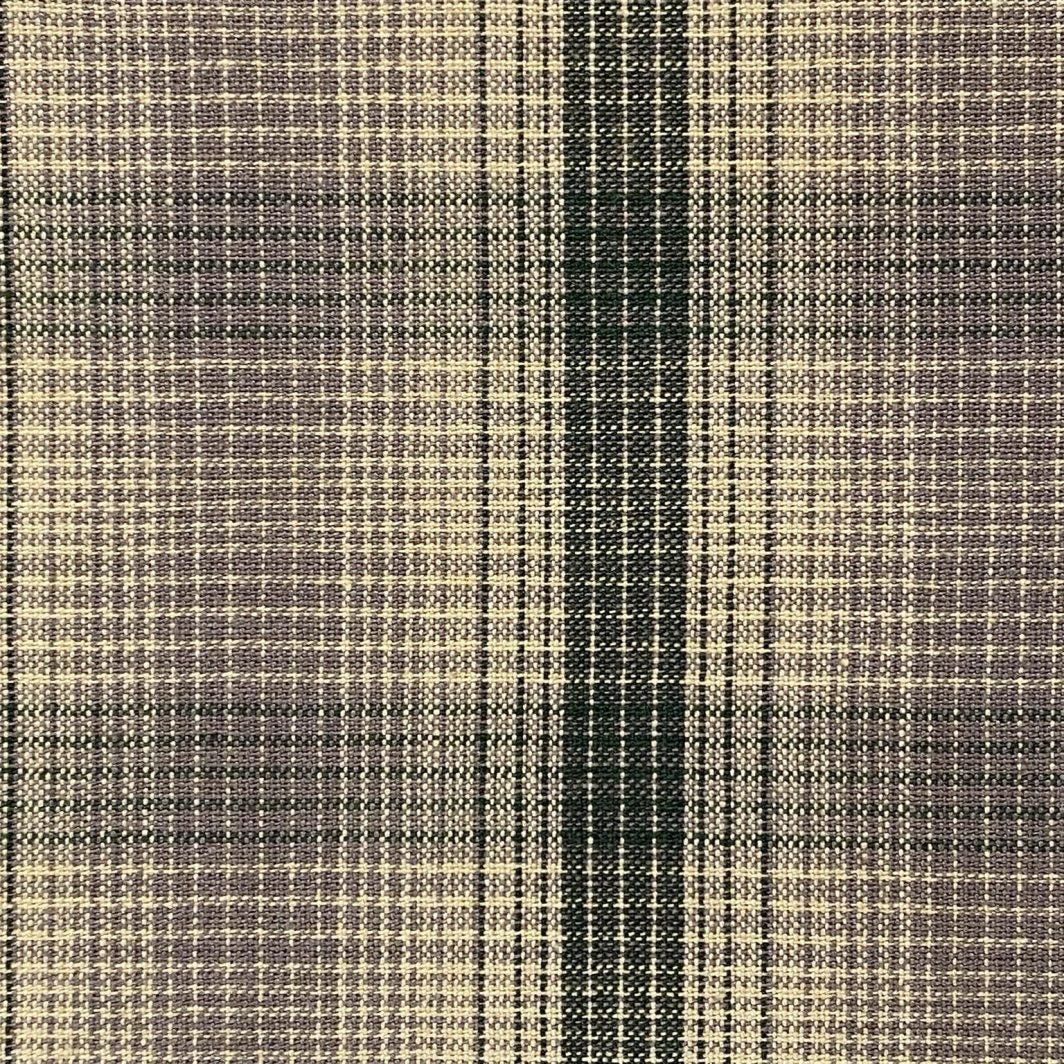 Nikko Geo Plaid Cotton Fabric - Lavender and Dark Sage