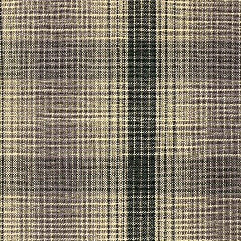 Nikko Geo Plaid Cotton Fabric - Lavender and Dark Sage