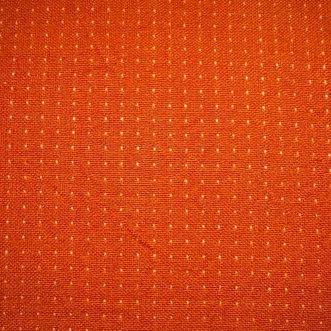 Nikko Topstitch Woven Cotton Fabric - Orange