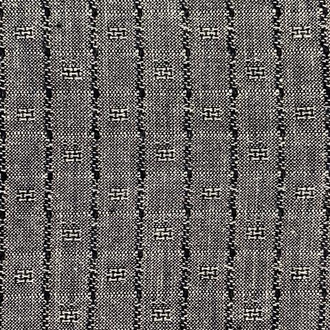 Four Square Woven Dobby Cotton Fabric - Black Gray