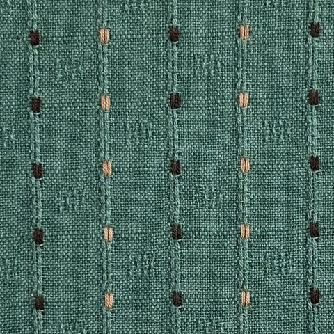 Four Square Woven Dobby Cotton Fabric - Aquamarine
