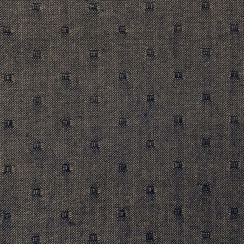 Provence Tone on Tone Woven Cotton Fabric - Dark Brownish Gray