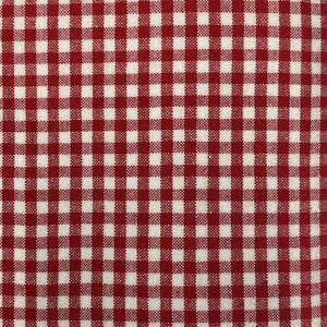Provence Gingham Woven Cotton Fabric - Red