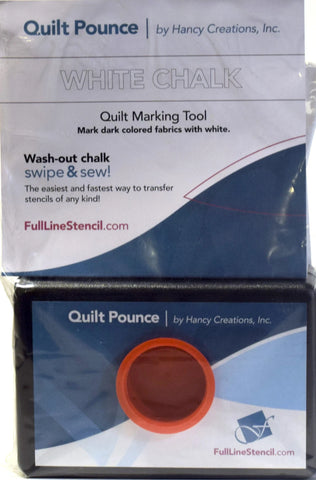 Stencil Chalk Transfer Quilt Pounce Pad  - White