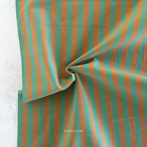 Sun Stripes Cotton Fabric -Palm