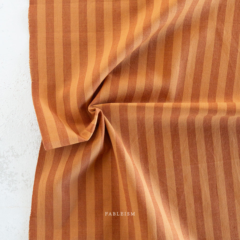 Sun Stripes Cotton Fabric - Tan Line