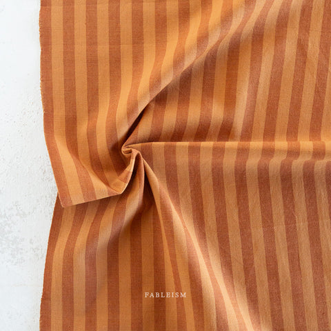 Sun Stripes Cotton Fabric - Tan Line