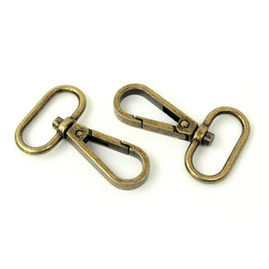 Sallie Tomato Swivel Hooks 1"  - Antique 2ct