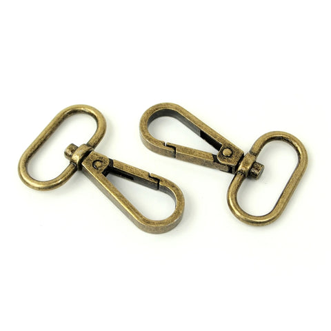 Sallie Tomato Swivel Hooks 1"  - Antique 2ct