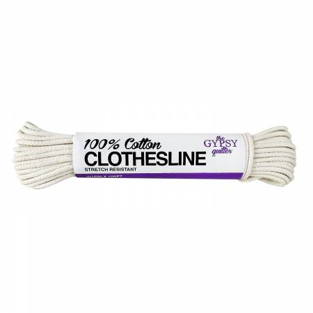 The Gypsy Quilter 100% Cotton Clothesline 3/16in x 100ft