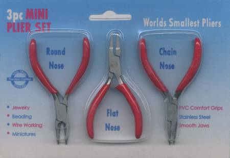 Tooltron Plier Set Round, Flat and Chain Nose 3pc