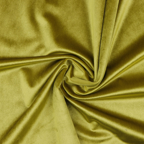 Luxury Polyester Velvet Fabric - Curry