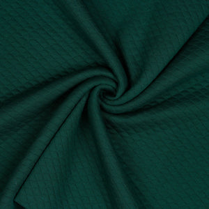 Quilted Cotton Poly Jersey Fabric - Dark Green