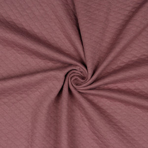 Quilted Cotton Poly Jersey Fabric - Old Blush