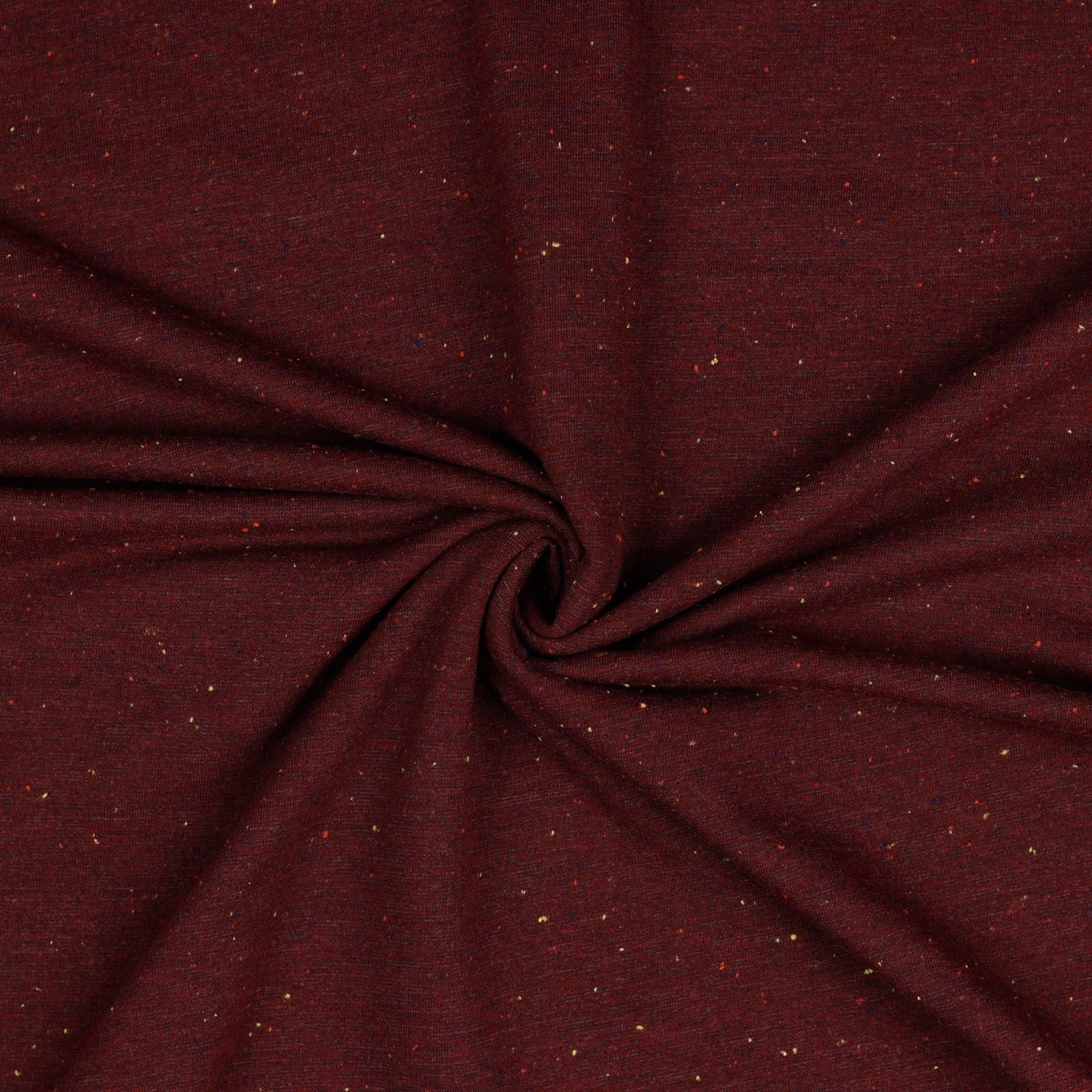 Cosy Colours Cotton Fleece Fabric - Bordeaux Melange