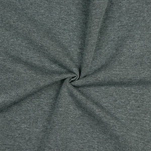Jogging Fleece Cotton/Poly Fabric - Grey Melange