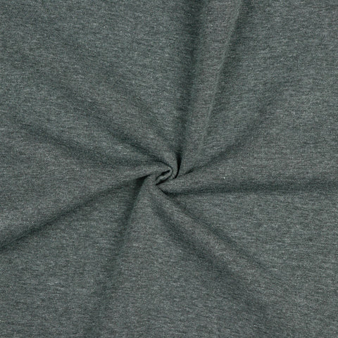 Jogging Fleece Cotton/Poly Fabric - Grey Melange
