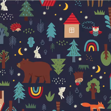 Night In The Woods Anti-Pill Polar Fleece Fabric