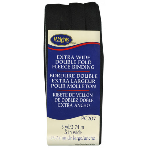 Wrights Extra Wide Double Fold Fleece Binding