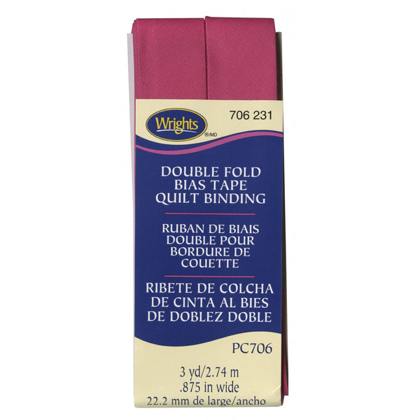 Wrights Bias Quilt Binding Dbl Fold 3yd