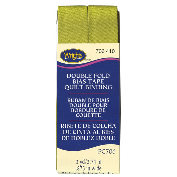 Wrights Bias Quilt Binding Dbl Fold 3yd