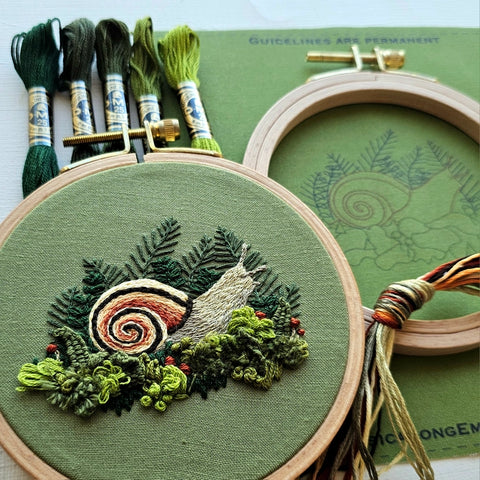 Magic Snail Embroidery Kit