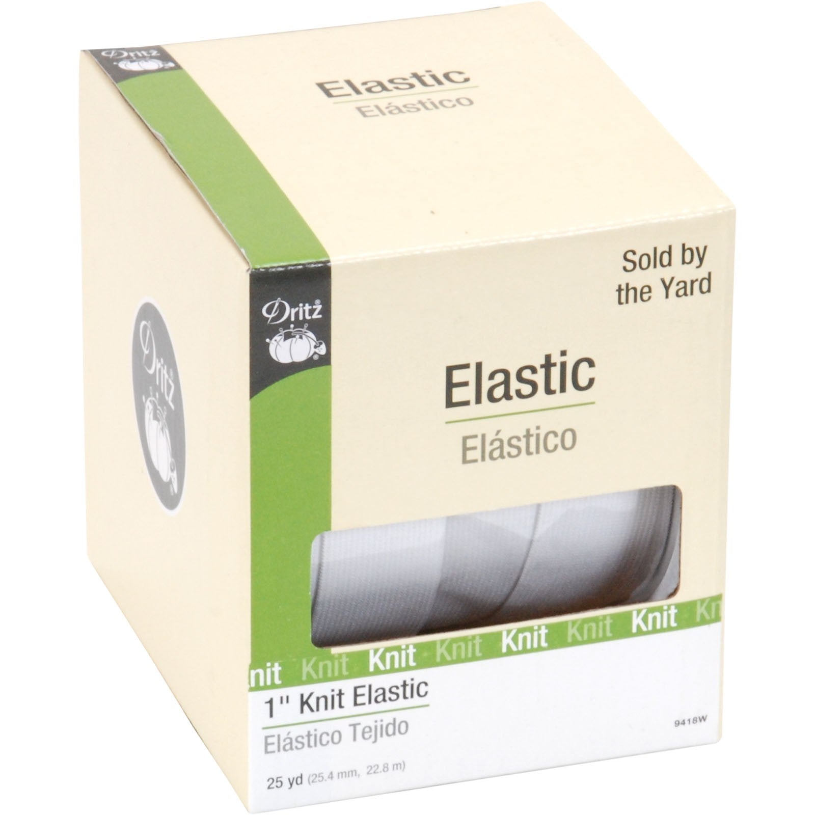 Dritz Knit Elastic 1" White