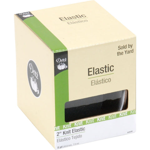 Dritz Knit Elastic 2" Black