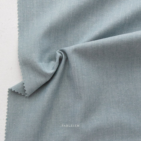 Everyday Chambray Cotton Bamboo Fabric - Ether