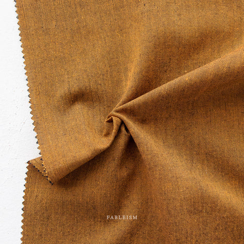Everyday Chambray Nocturne Cotton Bamboo Fabric -Solar