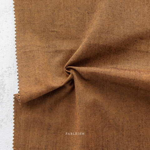 Everyday Chambray Nocturne Cotton Bamboo Fabric - Amber