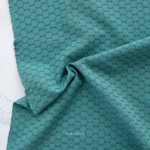 Forest Forage Honeycomb Cotton Fabric - Pond