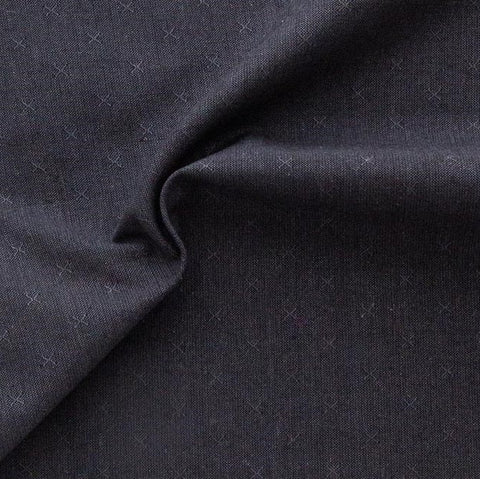 Sprout Woven Cotton Fabric - Obsidian