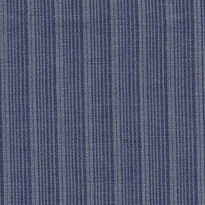 Homespun Striped Cotton Fabric - Blue