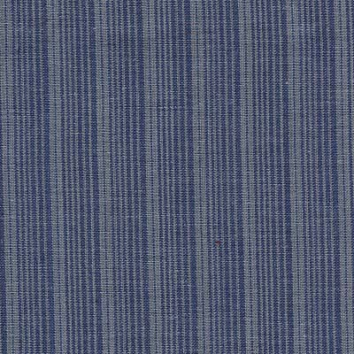 Homespun Striped Cotton Fabric - Blue