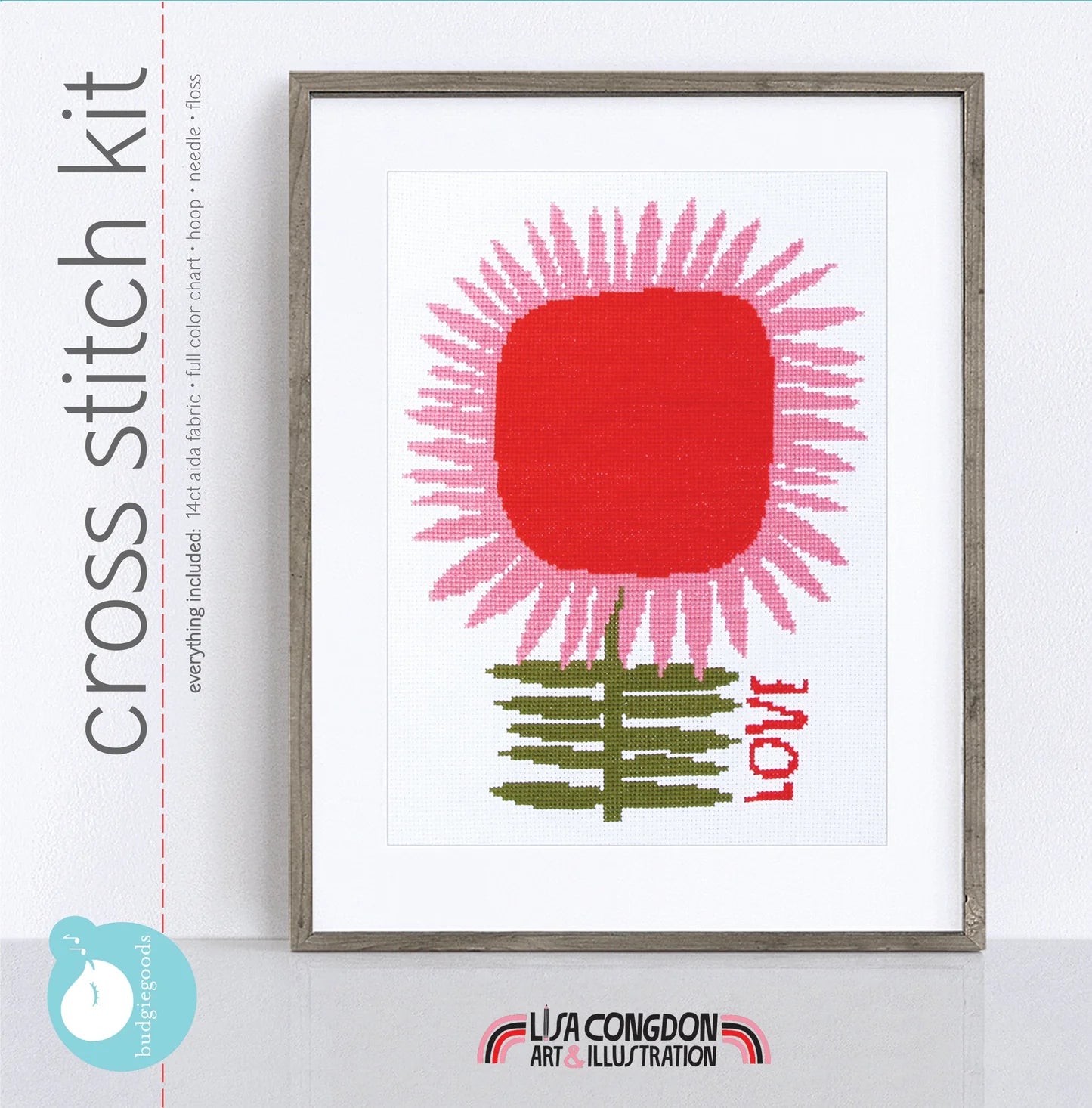 Lisa Congdon Love Cross Stitch Kit