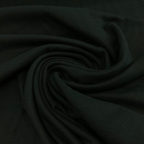 Wool Blend Melton Coating Fabric - Forest Green