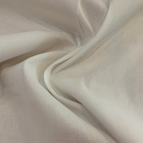 Calypso Linen/Cotton Fabric - White