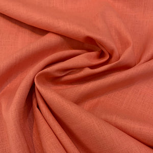 Woven Rayon Linen Fabric - Salmon