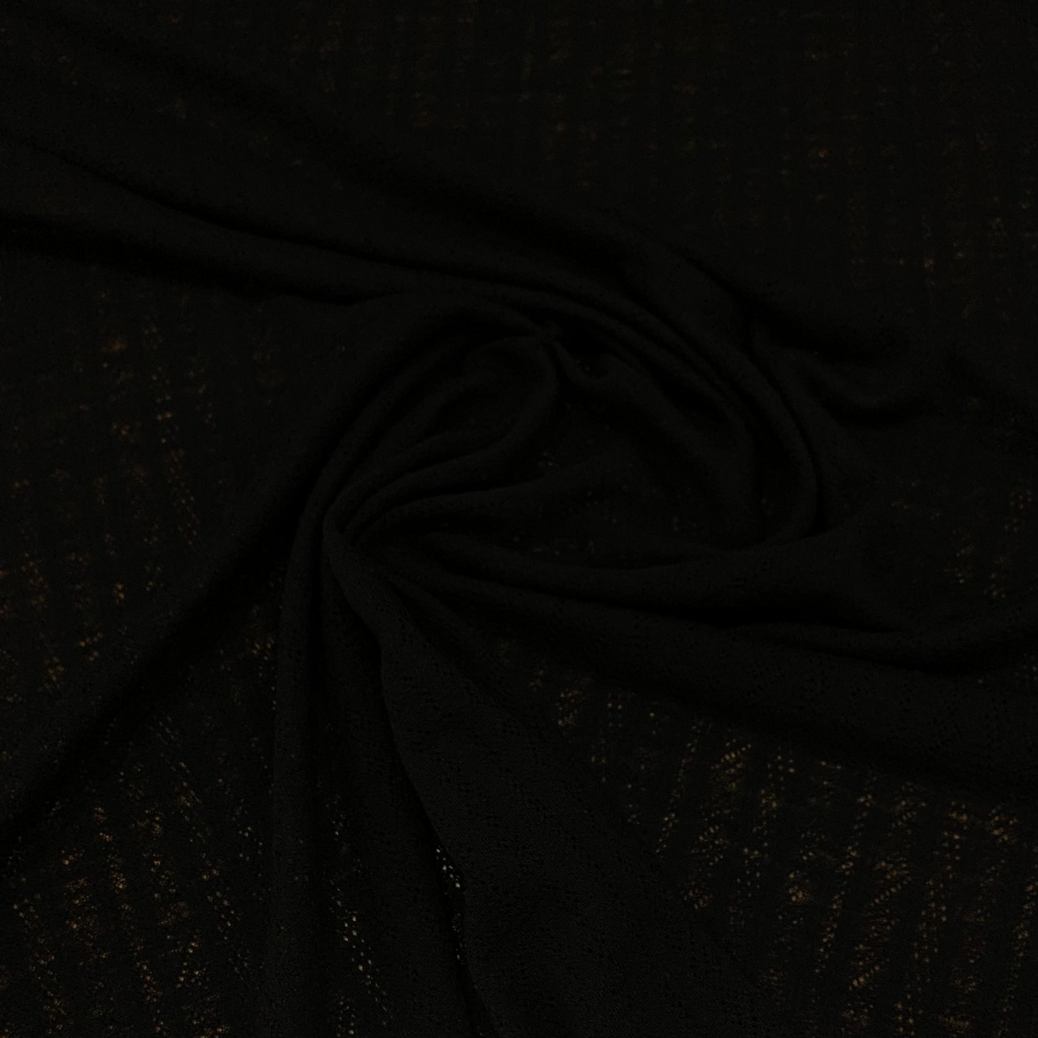 Lacey Wool Knit Fabric - Black