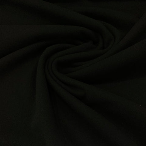 Wool Coating Fabric - Black