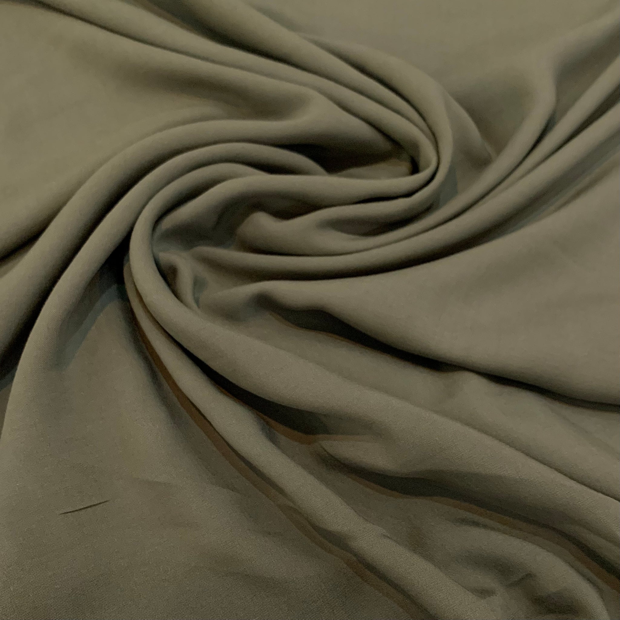 Rayon Challis Fabric - Olive Drab